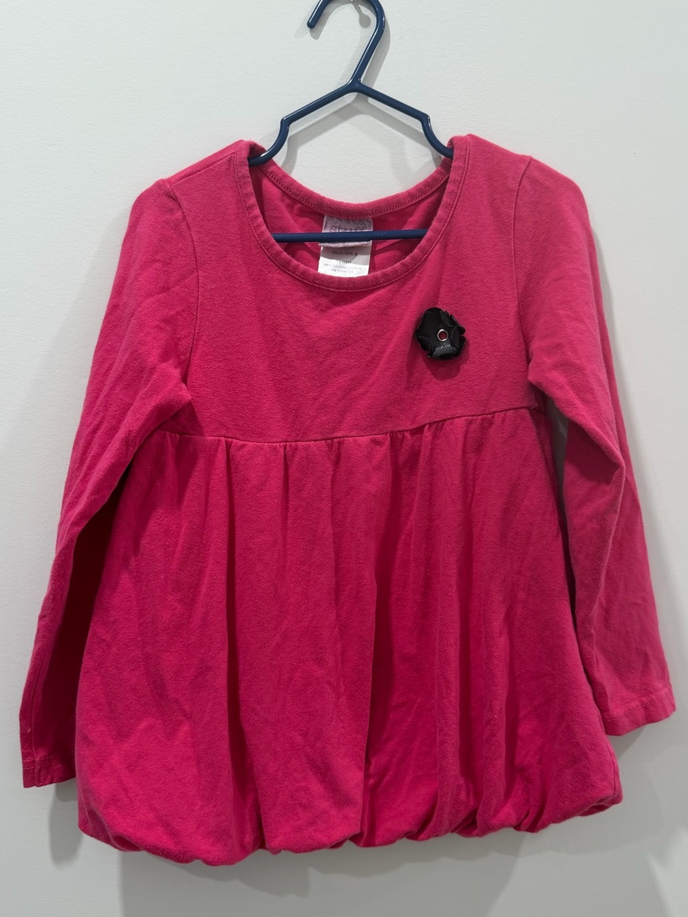 Stuff by Hilary Duff Bubble Hem Long Sleeve Top Girls Size 5